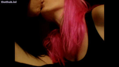 Vinyl Meow lesbian kissing part 2