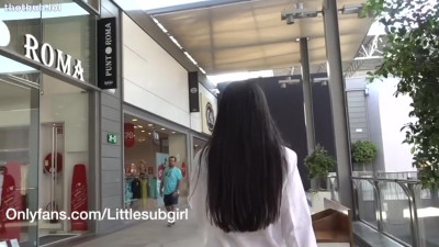 Littlesubgirl - Super Crowded Mall & Store Squirting Right In front of Strangers