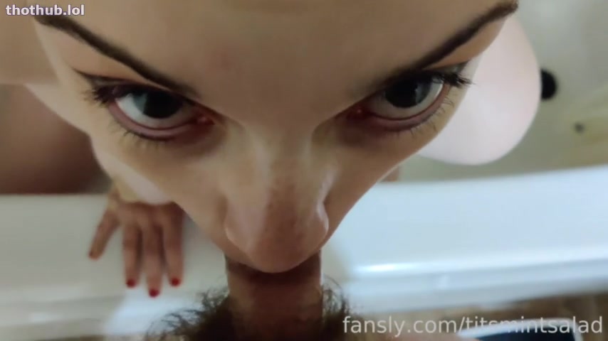 OnlyFans leaked Titsmintsalad Bathtub Blowjob Facial - ASE Presents - Fansly Onlyfans Leak on HDthot