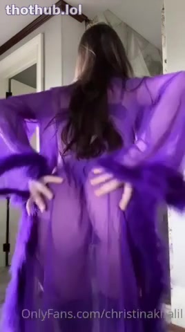 OnlyFans leaked CHRISTINA KHALIL Sexy in purple on HDthot