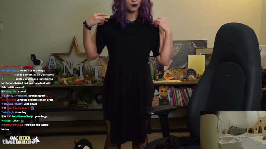 OnlyFans leaked Sweet Anita Sexy Goth Try On Twitch Clip on HDthot