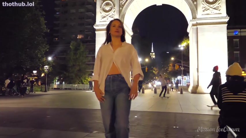 OnlyFans leaked MissionIcecream - Late Night Walk By The Fountain on HDthot