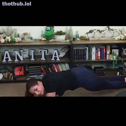 OnlyFans leaked Sweet Anita Ass Jiggle Yoga Pants Twitch Clip on HDthot