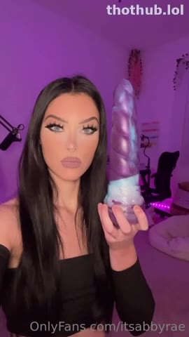 OnlyFans leaked Itsabbyrae tease bad dragon on HDthot