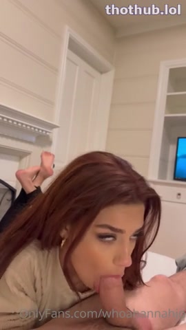 OnlyFans leaked whoahannahjo caught by surprise by a cock eats cum in the end on HDthot