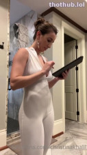 Christina Khalil shower stream wet clothes onlyfans