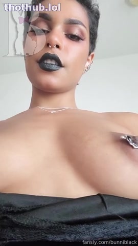 OnlyFans leaked BunniBlack Goth Girl Tease on HDthot