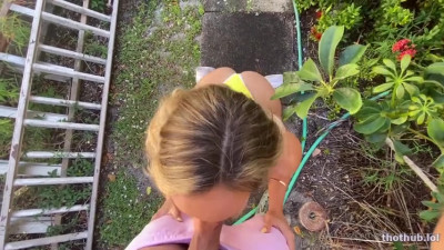 Kelsi Monroe Public Fuck in the Garden Onlyfans