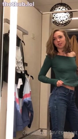 OnlyFans leaked itsmecat dressing room try on haul on HDthot