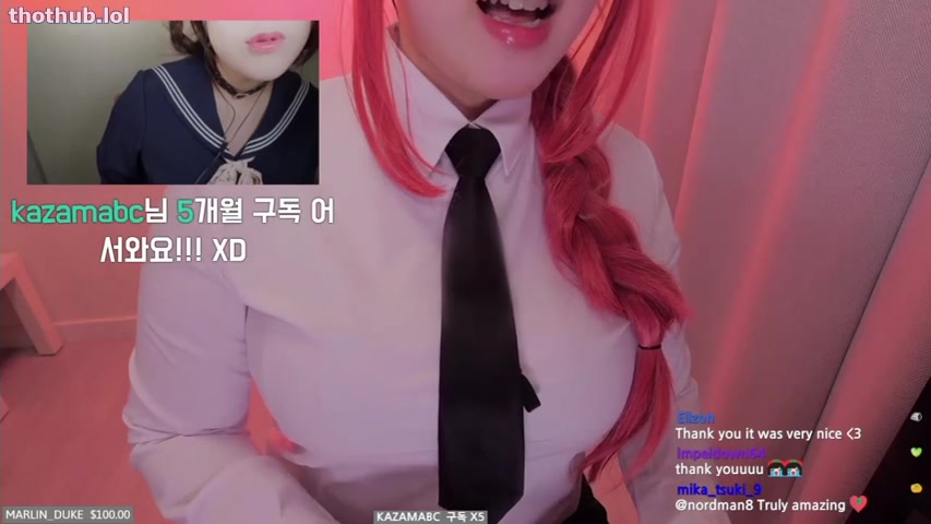 OnlyFans leaked ASMR ppomo Mistress(Makima)????주인님(체인소맨 마키마)チェーンソーマンマキマ様 on HDthot