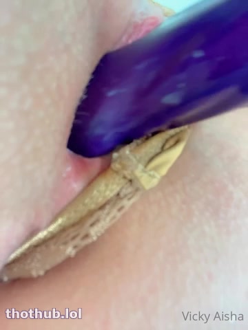 OnlyFans leaked VICKY AISHA BIG PURPLE DILDO on HDthot