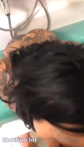 OnlyFans leaked Mara Inkperial blowjob in bathtub on HDthot