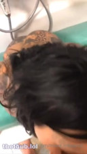 Mara Inkperial blowjob in bathtub