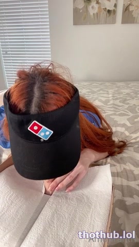 Amouranth OnlyFans leaked Amouranth Pizza Delivery Dildo Blowjob on HDthot