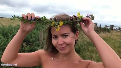 Lily_is_naked: Crown made out of flowers