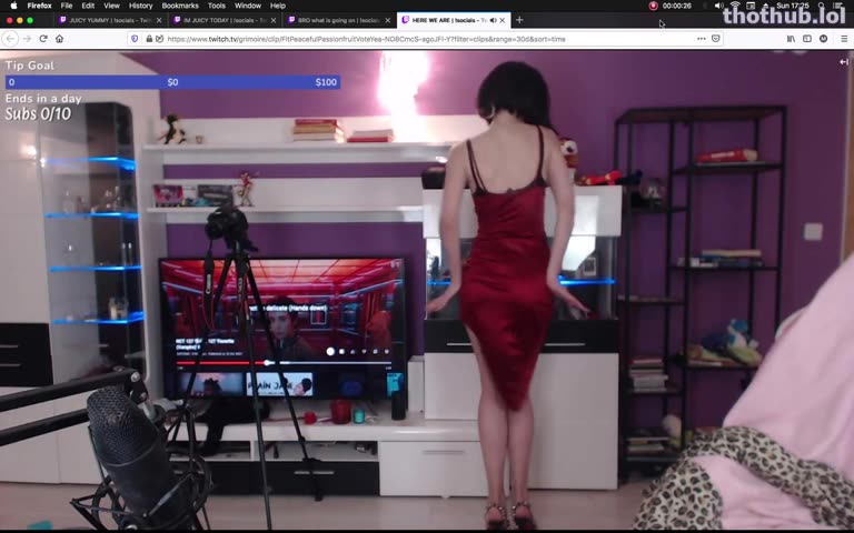 OnlyFans leaked Grimoire Shaking Ass in Red Dress on HDthot