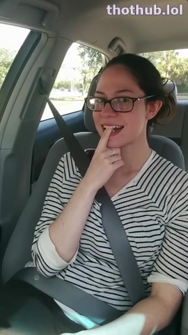 Ashley Alban OnlyFans leaked Asley Alban Naughty Car Ride on HDthot