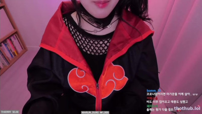 ASMR PPOMO unedited stream asmr with Big Sister TS Itachi Cosplay