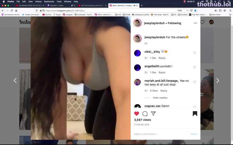 Jessy Taylor OnlyFans leaked Jessy Taylor Twerking Fat Ass In Leggings on Instagram on HDthot