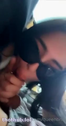 OnlyFans leaked Queenbri69 blowjob in car on HDthot