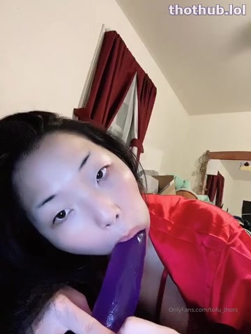 OnlyFans leaked TOFUTHOTS DILDO SUCK on HDthot