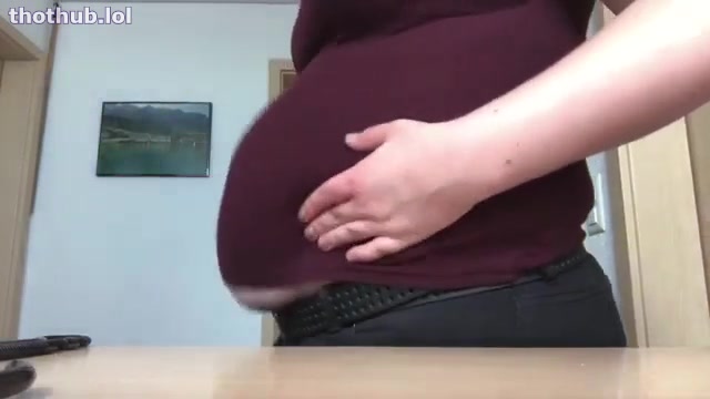 OnlyFans leaked Nice girl big belly on HDthot