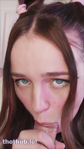 OnlyFans leaked Blue eyes sloppy blowjob on HDthot