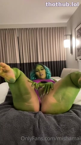 OnlyFans leaked Mishamai she hulk pussy tease on HDthot