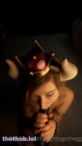 OnlyFans leaked Bigtittygothegg Bowsette cosplay on HDthot