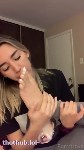 OnlyFans leaked Purrrtrova - self foot worship #3 on HDthot