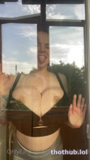 Natalia Polyakova @natalipolyakov9 - tits push glass