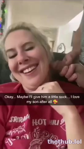 OnlyFans leaked Son try’s to let his mom suck his cock on HDthot