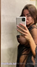 alena_omovych teasing in mirror