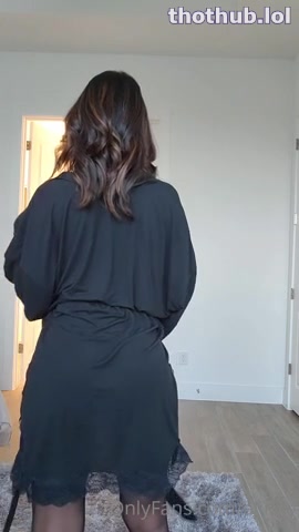 Alinity OnlyFans leaked Alinity Black Lingerie / Lace Robe Dance on HDthot