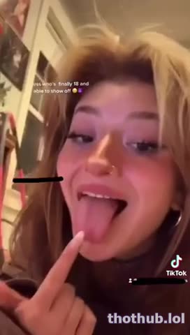 OnlyFans leaked TikTok bitch showing off her tits on HDthot