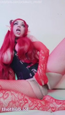 Octokuro demon cosplay blowjob