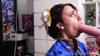 Lana Rain chun Li deepthroat