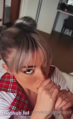 OnlyFans leaked Kristen Hancher School Girl Blowjob on HDthot