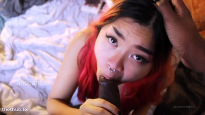 Ahegahoe/Barbwirebabie Asian Teen Sucks BBC