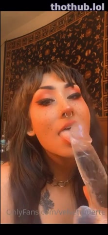 OnlyFans leaked Velvetmuerte dildo bj on HDthot