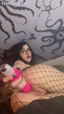 horny girl fucking herslef anally