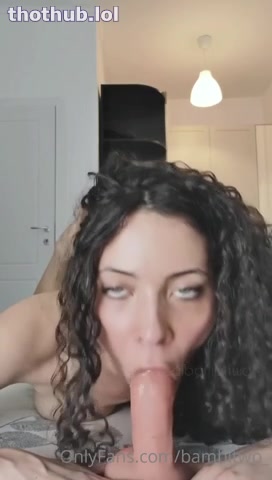 OnlyFans leaked BambiTwo Dildo Blowjob on HDthot