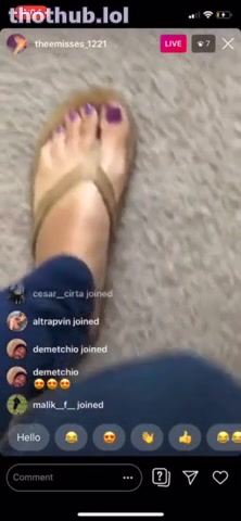 OnlyFans leaked @theemisses_1221_ IG live (purple toes) on HDthot