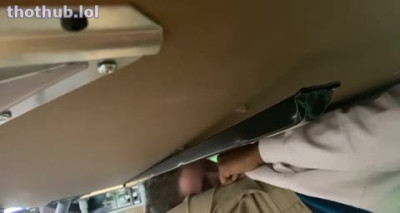 Quickie under table