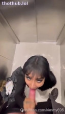 Kimmy696 blowjob in elevator