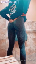 therealbrittfit Bathroom Booty Onlyfans