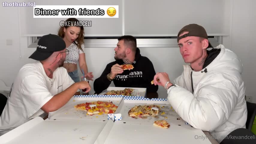 OnlyFans leaked Kevandceli dinner whit friends on HDthot