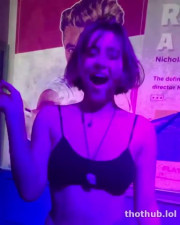 Lia dancing and showing her body