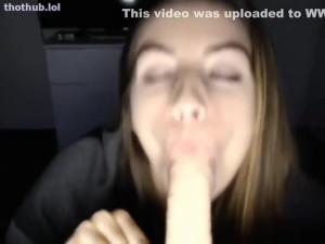 Kayla_x hot sloppy dildo blowjob