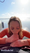 Mia Malkova blowjob outside